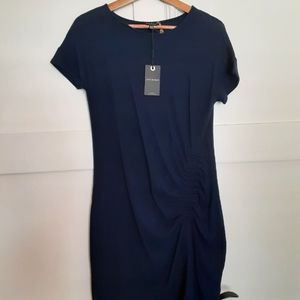 Lucky ruched knit lounge dress